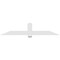 Ekena Millwork Eugene Architectural Grade PVC Gable Bracket, 84"W x 17 1/2"H x 2"D x 6"F, 5/12 Pitch GBP084X18X0206EUG00 - alternate 5